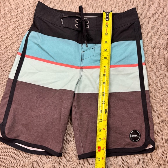 O'Neill Boys Youth Aqua and Brown Board Shorts 24/8 - Picture 5 of 13